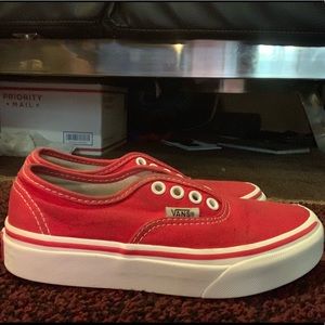 Kids Red Classic Vans